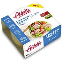 Los mejores  - Aldelís Lata de Pechuga de Pollo al Natural Healthy Canned Chicken Breast in Brine Ready to Eat ideal for Salad and…